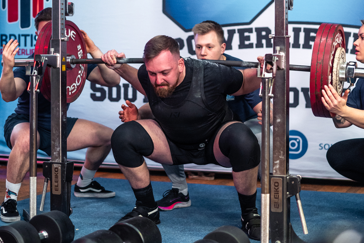 Jon competing at South East Powerlifting